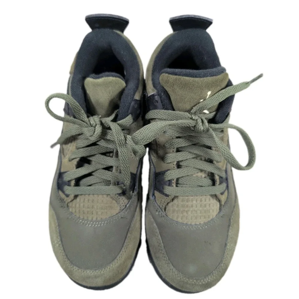 Jordan 4 Retro SE Craft Medium Olive Little Kids Size 2Y Shoes w/ Box FB9929